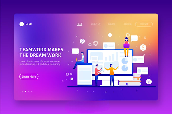 create 5 pages with elementor page builder