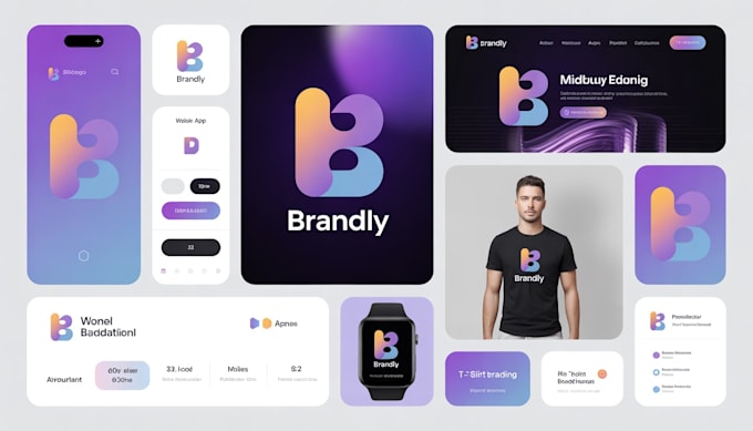 do 3d business minimalist logo design and brand identity