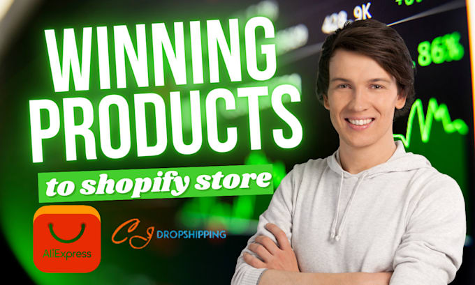 add winning dropshiping products to shopify store