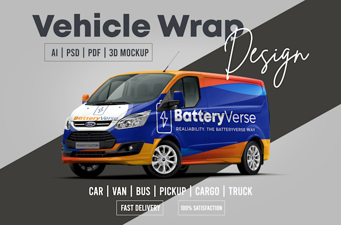 design car wrap, van wrap, food truck wrap quickly