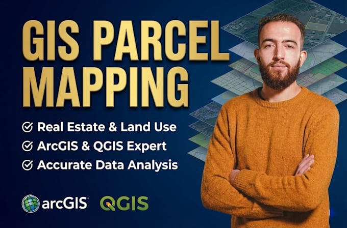 parcel mapping in arcgis or qgis for real estate and land use