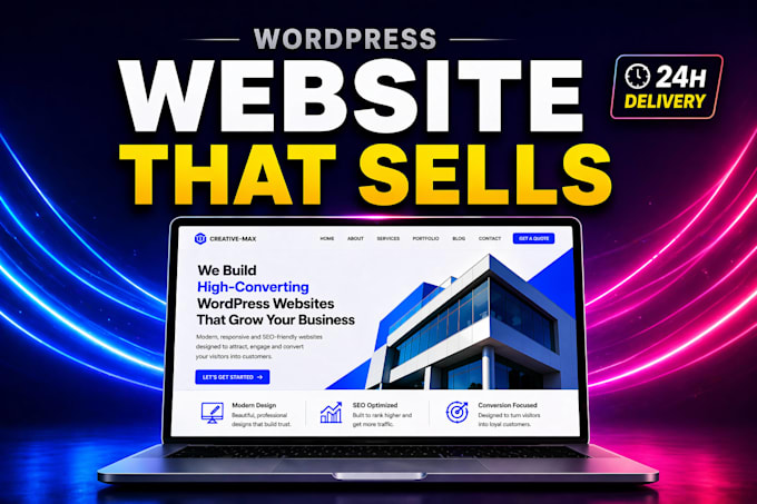 design a fast responsive wordpress website with elementor pro SEO