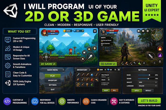 program UI of your unity game