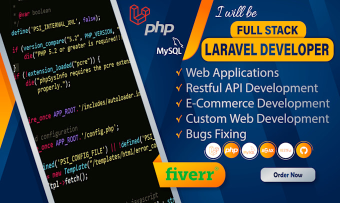 Be your full stack laravel developer by Mustasim_ali | Fiverr