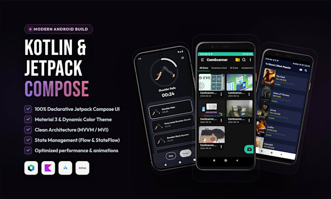 develop native android apps using jetpack compose and kotlin