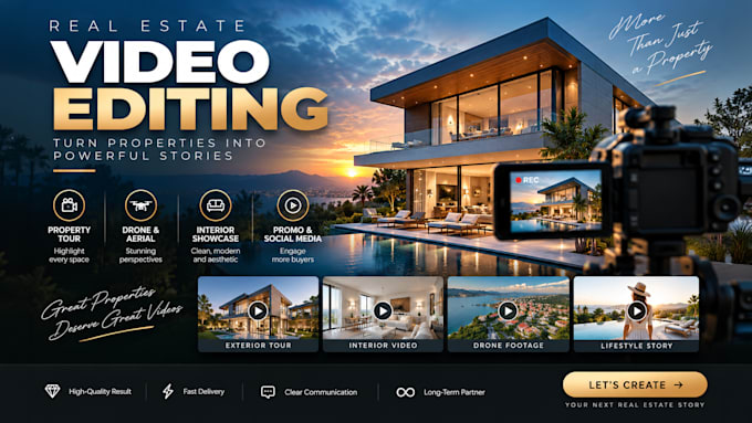 professionally edit your real estate videos