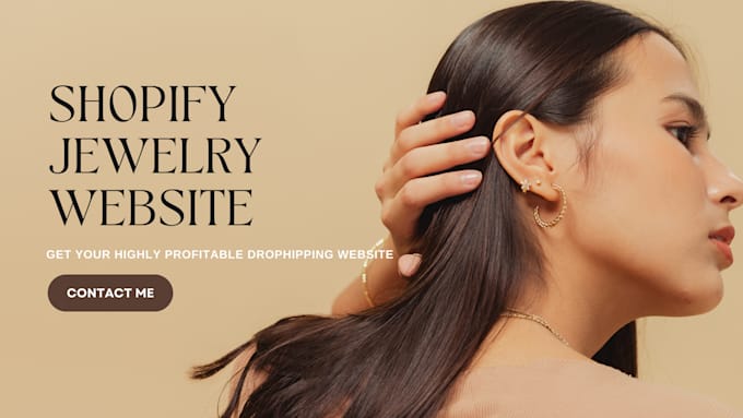 design shopify jewelry website or store