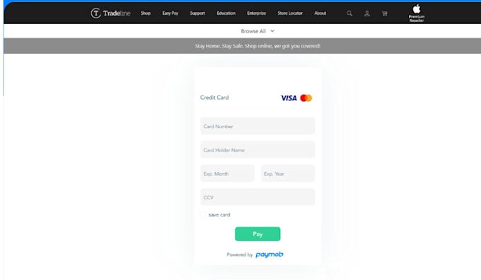 make a payment integration to any PHP, laravel website