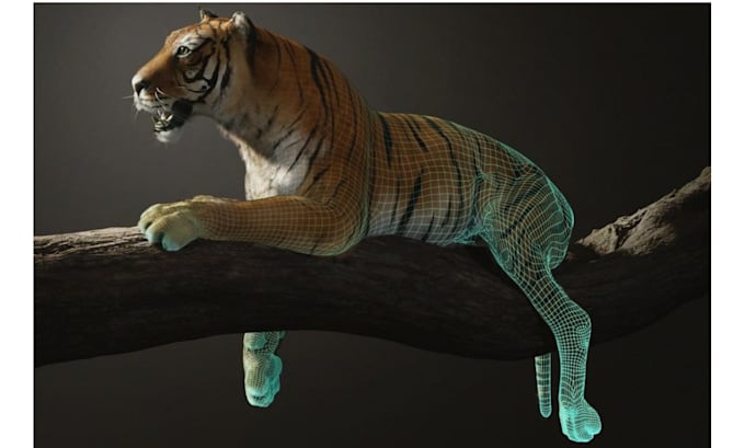 create 3d realistic animal model xgen fur cgi vfx rigging for animation and game
