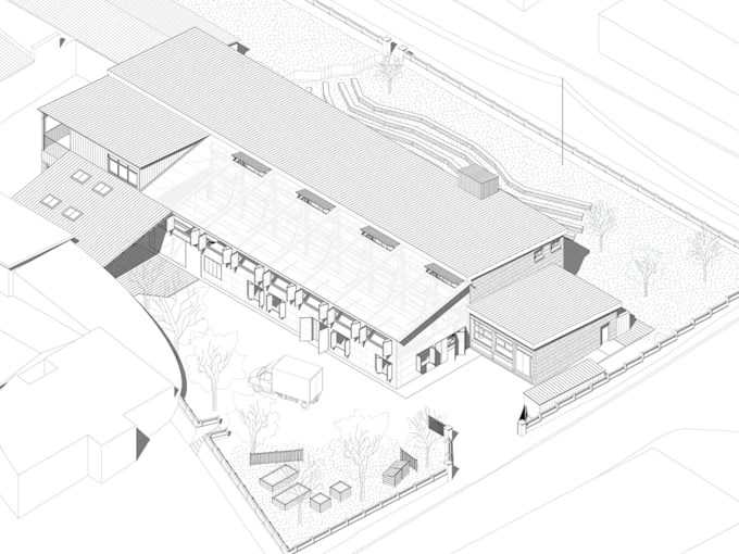 assist your architectural project, with 2d drawings and 3d