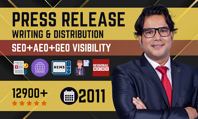 write and distribute press release for SEO, ai and GEO visibility