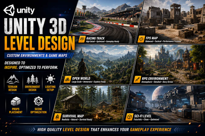 design professional 3d game levels in unity