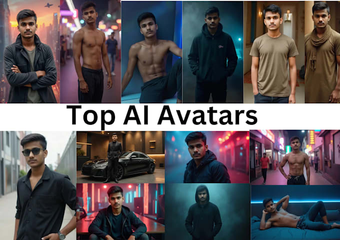 make 100 ai avatars ,portrait,model  image  of your face,photo