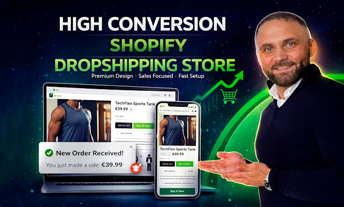 shopify dropshipping store high conversion
