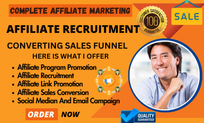 I will promote affiliate link affiliate recruitment cpa affiliate marketing