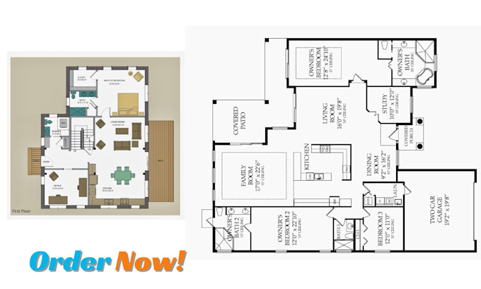 your architect draftsman for house plans, 2d floor plan in autocad