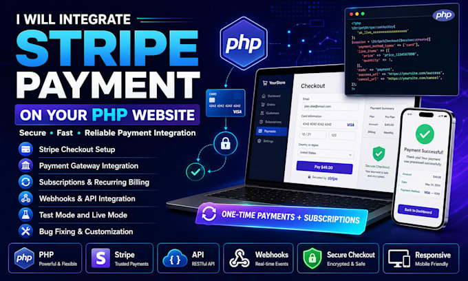 integrate stripe payment on your PHP website