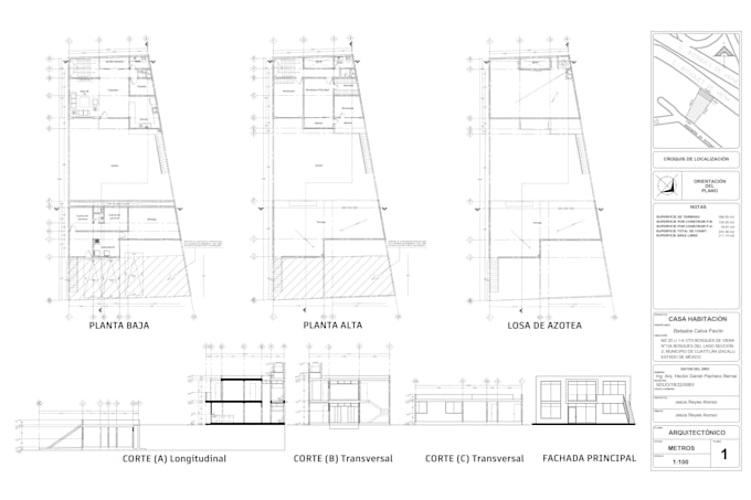 diseñare el proyecto ejecutivo sostenible 2d de su casa o negocio
