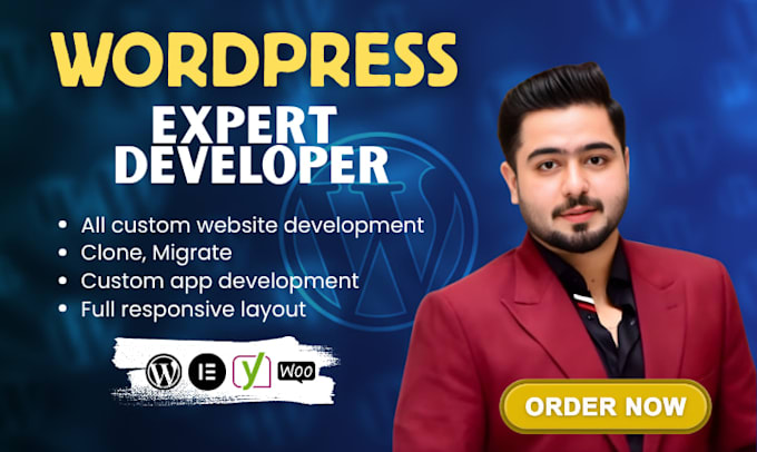 be your wordpress developer, design or redesign wordpress website development
