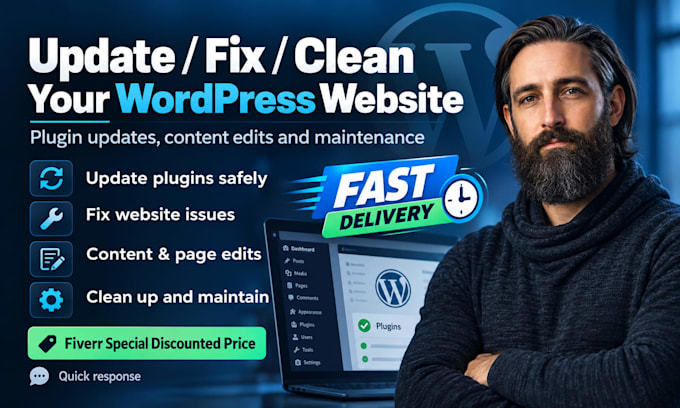 assist by updating your wordpress website