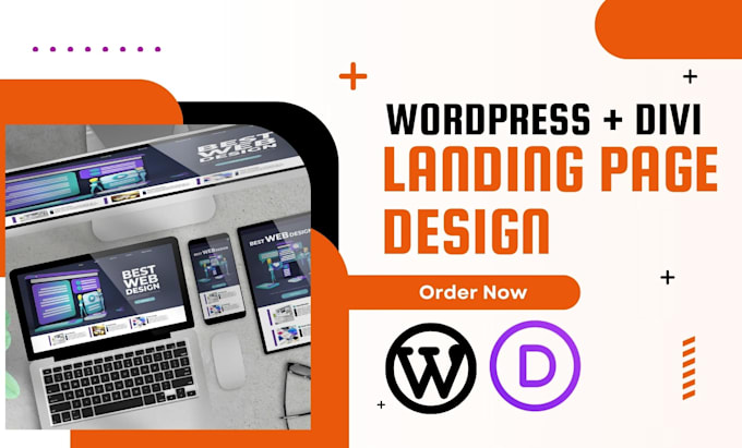 design divi wordpress landing page