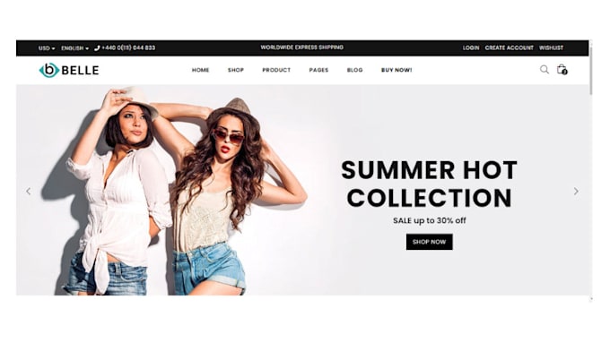 build a custom premium ecommerce online shopping website