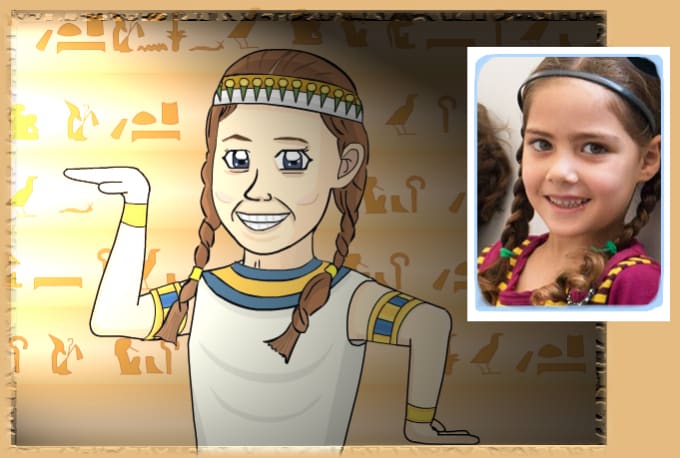 Draw Your Picture Like Ancient Egyptian Painting By Reiche8ba