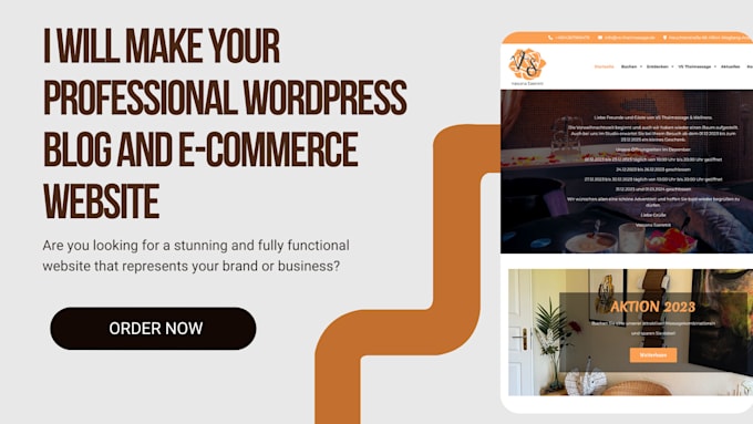 build, revamp, fast modern, premium and luxury small business wordpress website