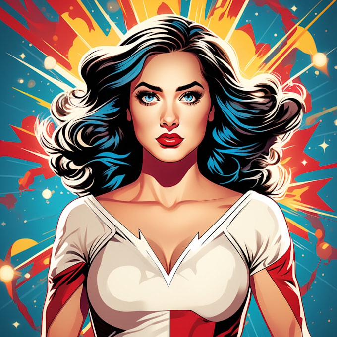 Draw comic superhero pop art portraits by Anekeadriaan | Fiverr