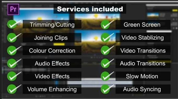 do professional video editing and post production