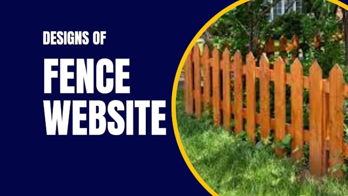 make well designed fencing website, landing pages