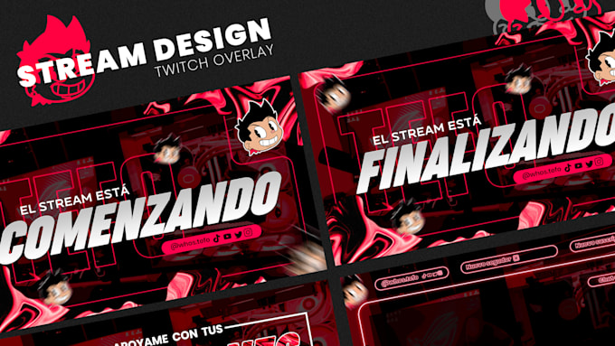 create an amazing stream pack for kick or twitch