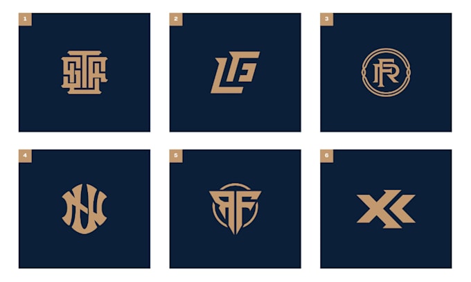 do monogram logo design for clothing and apparel