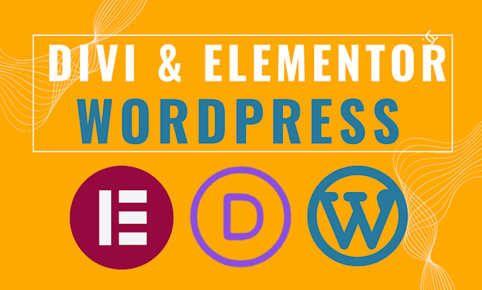 make your divi or elementor website using divi or elementor