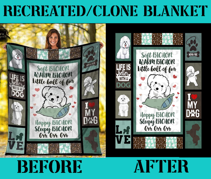 design, redesign or clone bedding set, blanket, quilt