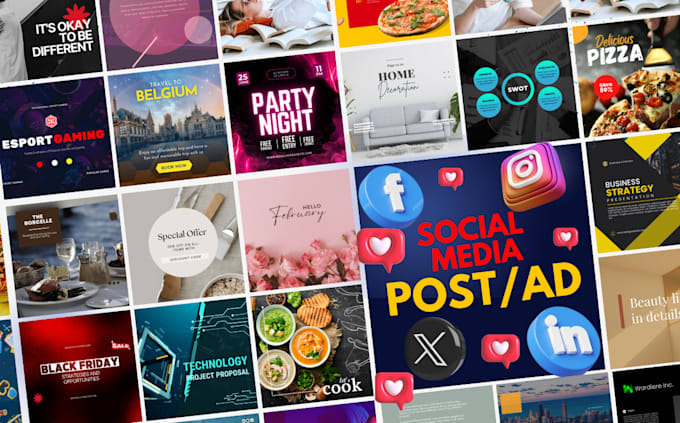 design, instagram linkedlin post and carousels