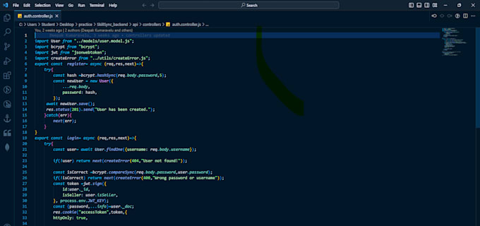 add authentication to your nodejs website