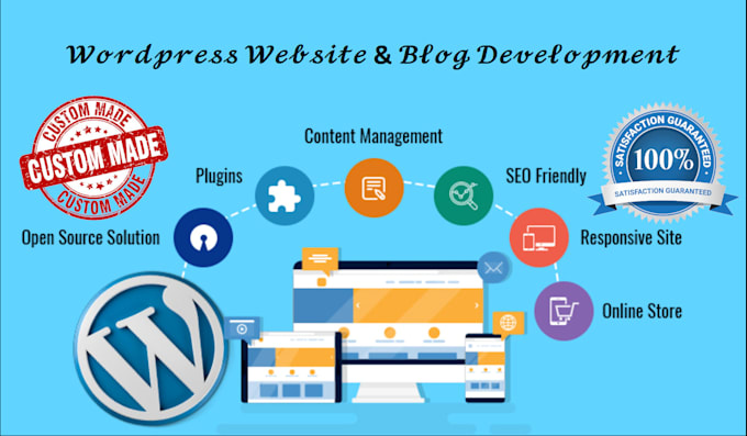 create a responsive and attractive wordpress website or blog