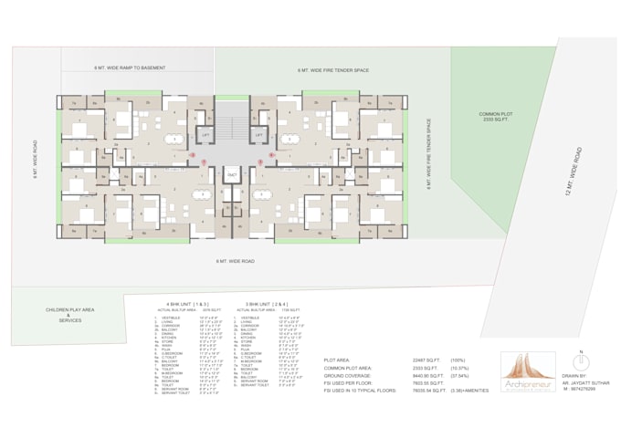 do architectural planning for building