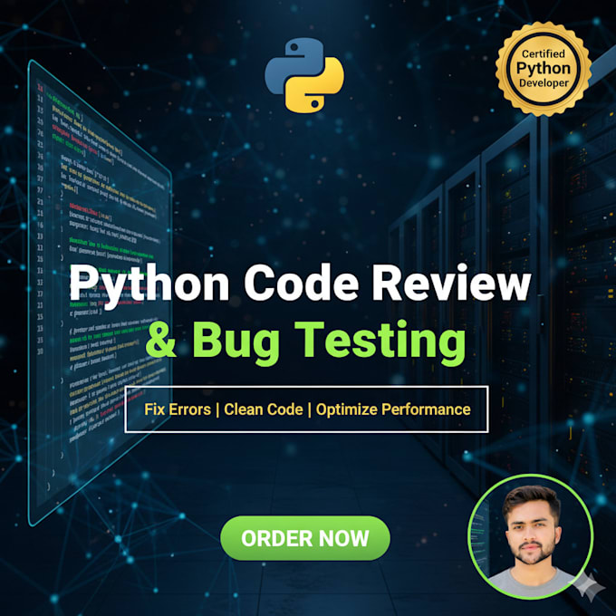 review, test and optimize your python code for bugs and performance