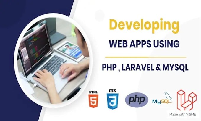 develop php websites in laravel and mysql