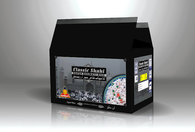 packaging food box design label pouch