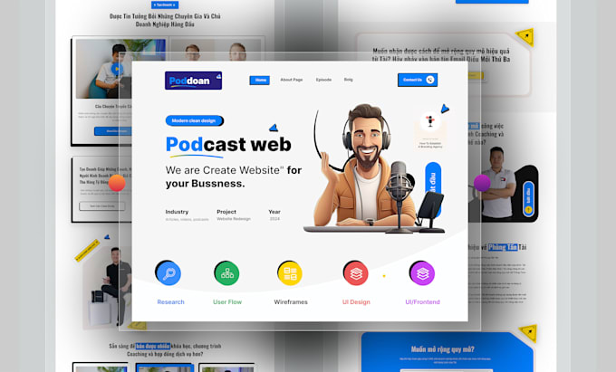 website hero section and landing page in figma
