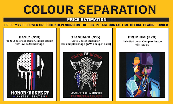 provide color separation service