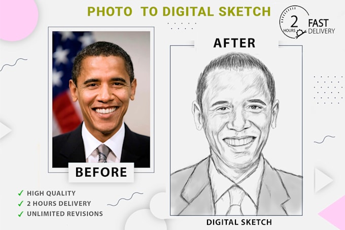 draw a realistic pencil portrait from your photo