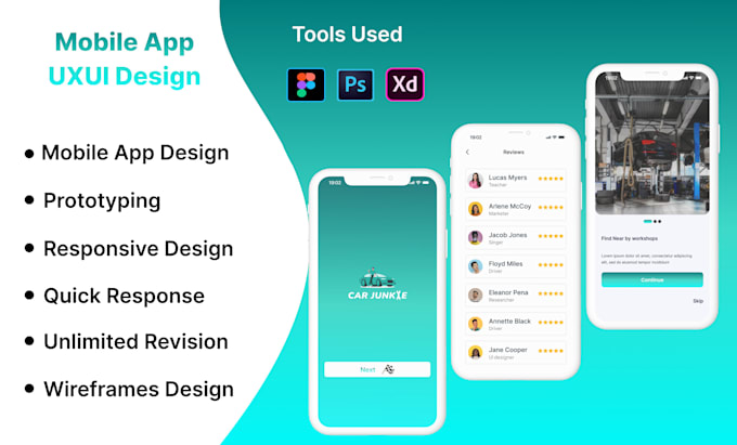 Design a unique and stunning uxui for app in figma by Mujeebali11 | Fiverr