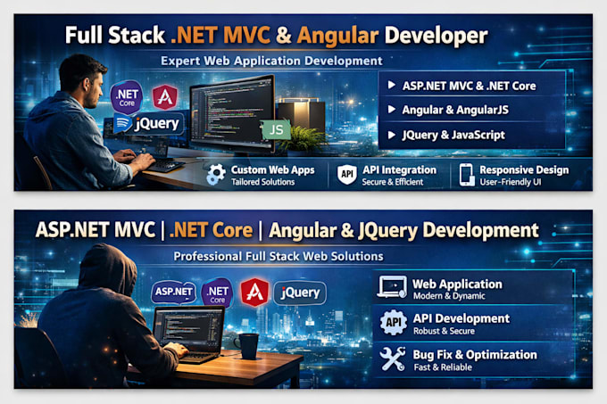 build asp net core, mvc web application with angualrjs , jquery , javascript