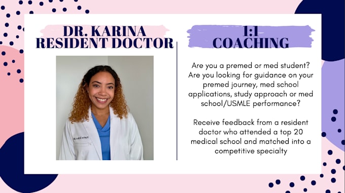 coach you one on one through your premed and medical school journey