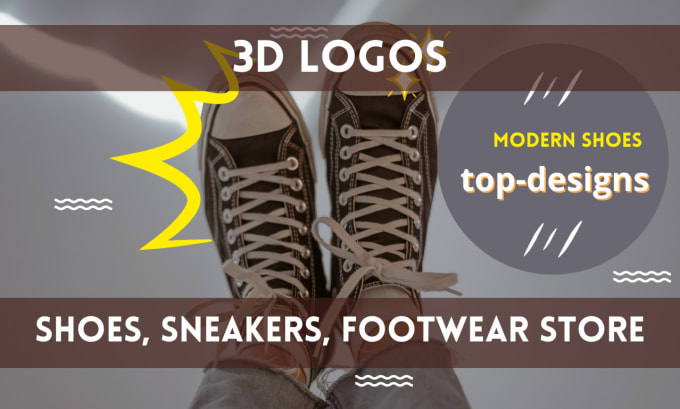 creare un logo 3d per scarpe scarpe da ginnastica negozio di calzature