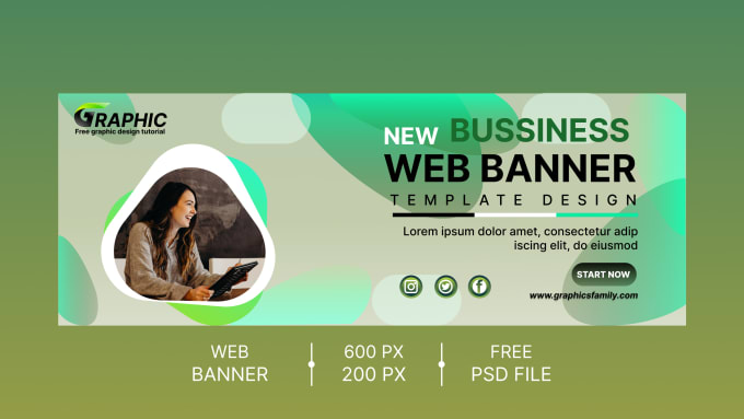 Design web banners hero image billboard roll up banners by ...